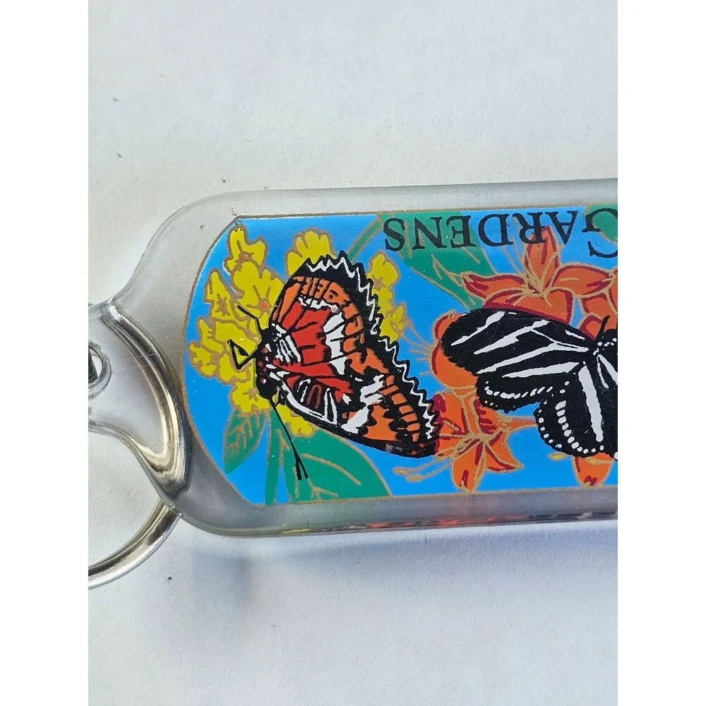 Calloway Gardens Vintage Butterfly Center‎ Blue Long Keychain